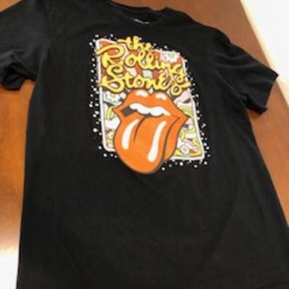 The Rolling Stones Unisex Black Graphic T-Shirt Size L Pre-Owned. - Picture 13 of 14